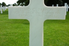 Headstone Grave Elmo C. Farrow