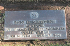 Mikovich Pvt Dan Donald Headstone