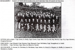 Officer Staff 17th Engineers at Tidworth Barracks Engeland, mei juni 1944
