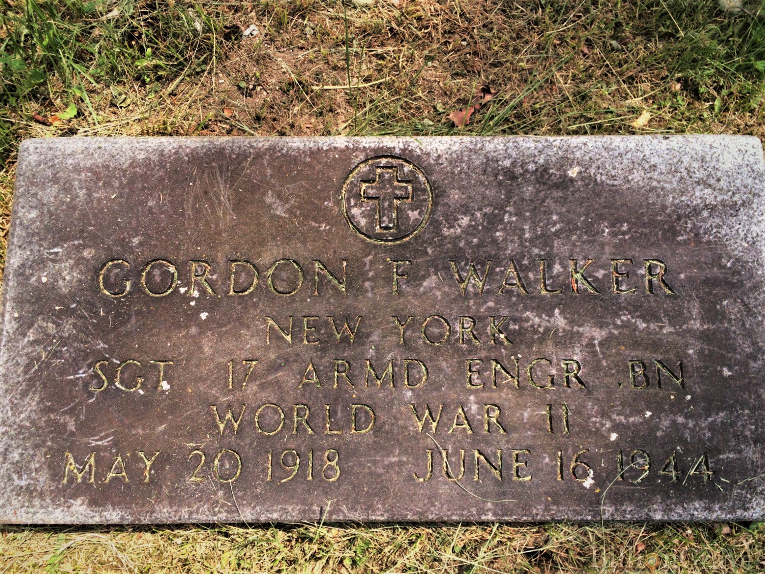 Gravestone Walker Gordon F