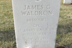 Waldron James G Headstone