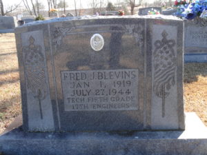 Fred J. Blevins (1919 1944)