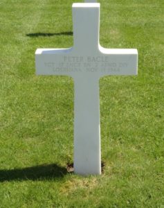 Cross Sergeant Peter Bacle