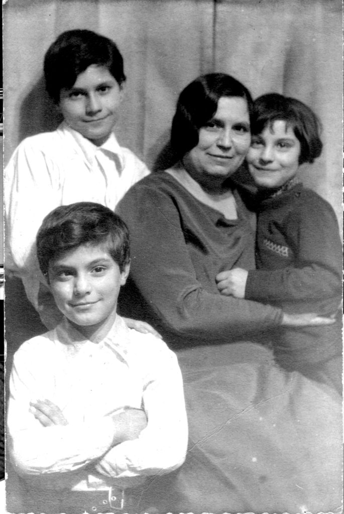 Joseph Fumagalli 10 years of age with his family