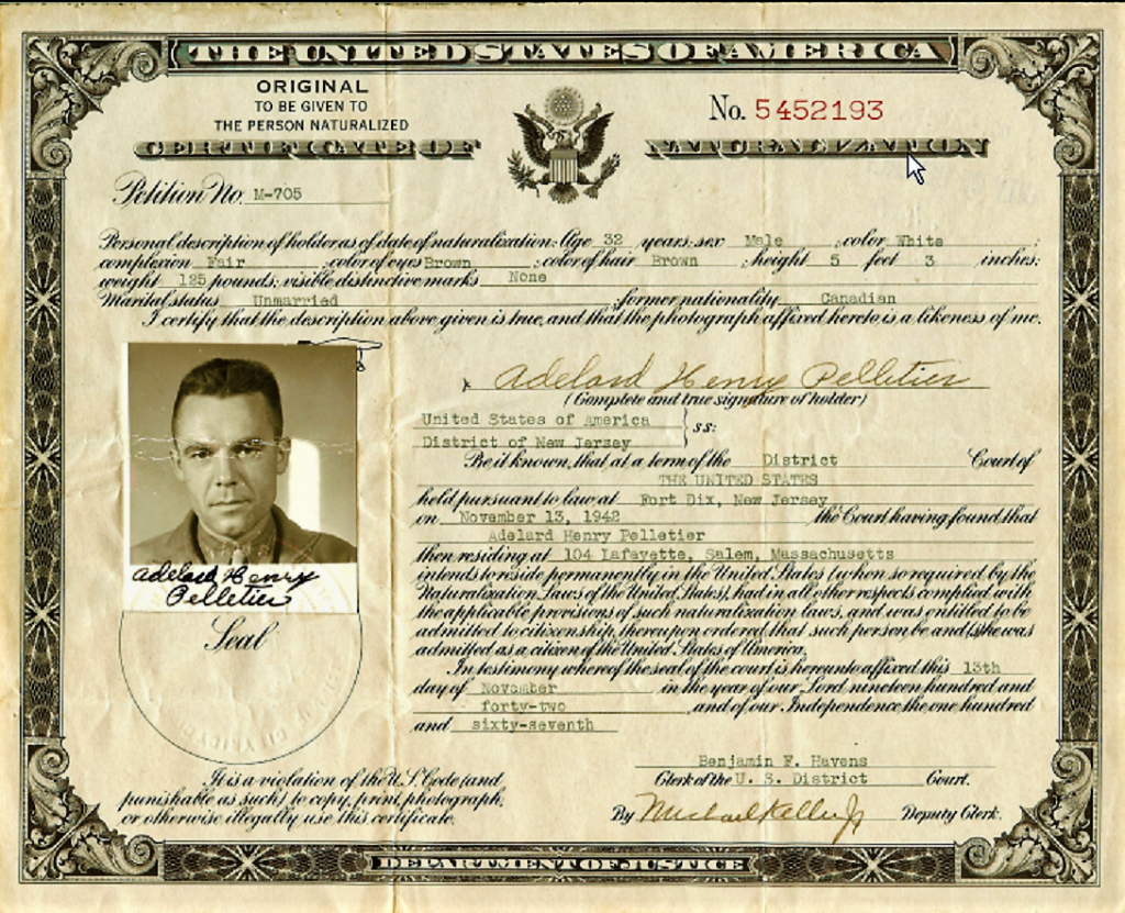 Naturalization Record