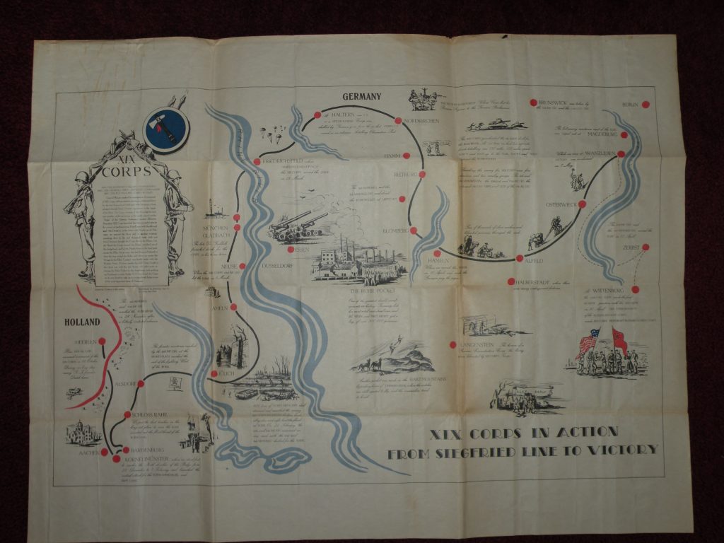 Division and Army maps from TSGT Gordon J Ketchpaw. Courtesy of 