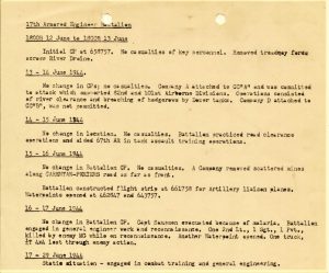 After Action 17thArmEngJune1944 - National Archives Textual Reference