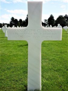 Randolph Clifford Jennie Cross Colleville Sur Mer AMBC Cemetary