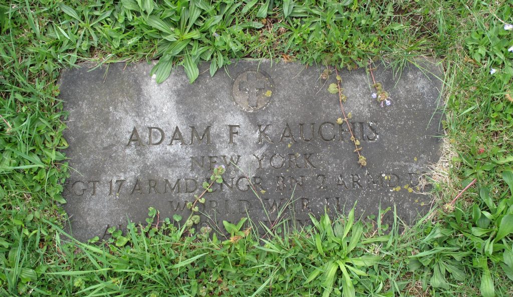 Gravestone Adam F Kauchis 