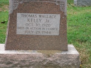 Gravestone Thomas W Kelly Jr front