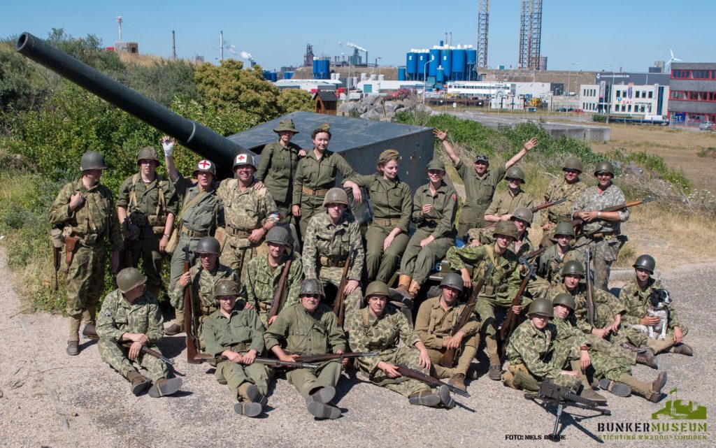 Re-enactmentgroup MARS 17th Armored Engineer Battalion (Courtesy of Niels Broere, Bunkermuseum Ijmuiden)