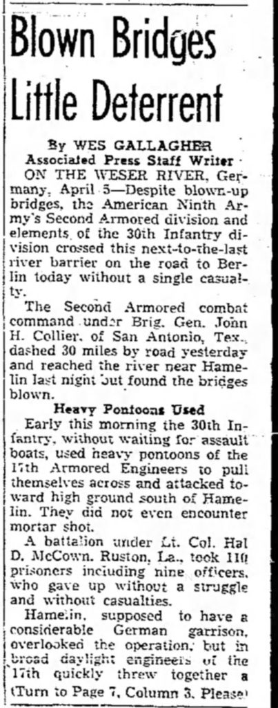 Lubbock Morning Avalanche (Lubbock, Lubbock, Texas 6 Apr 1945