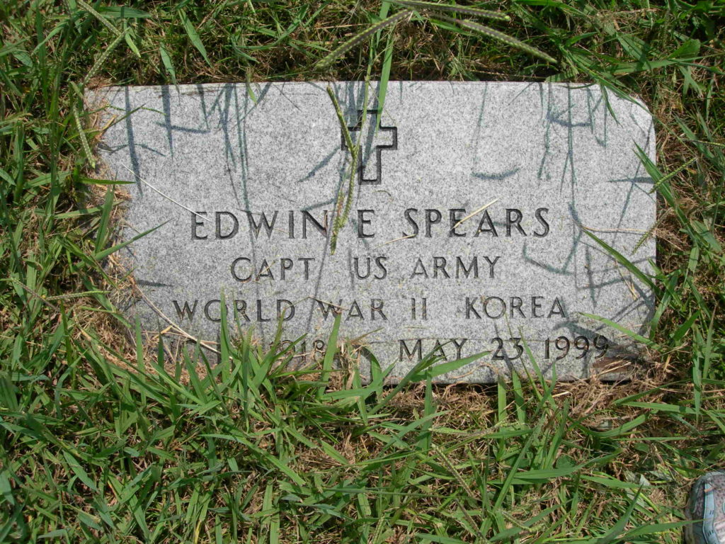 Grave LT Edwin E Spears (FindAGrave.com)