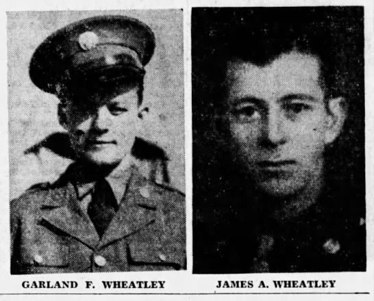 Corporal Garland F Wheatley - Sergeant James A Wheatley - The Jackson Sun (Jackson, Madison, Tennessee, United States of America) · 23 Jul 1944,