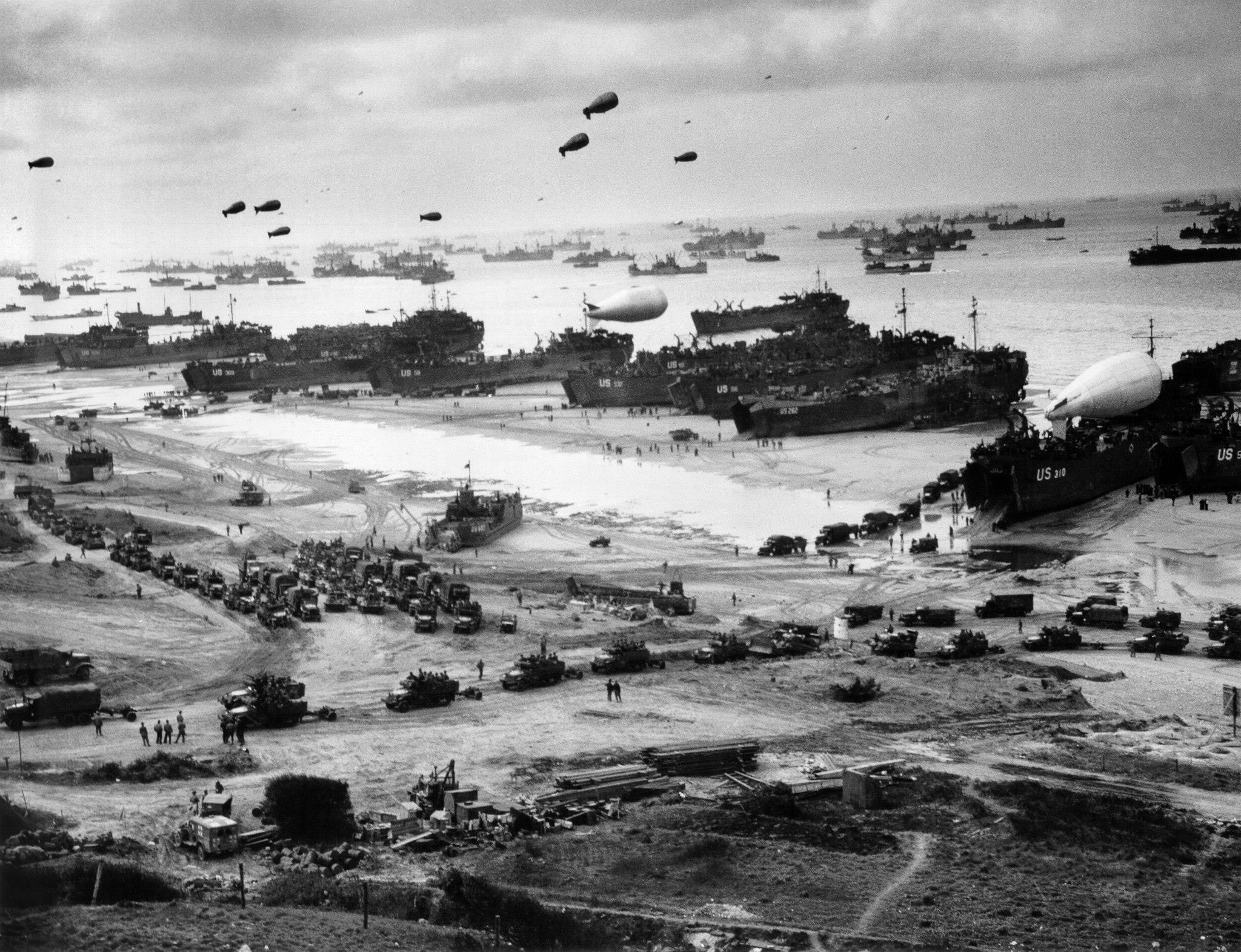 Omaha Beach de 'Le Ruquet' Draw, Normandie, Frankrijk 1944