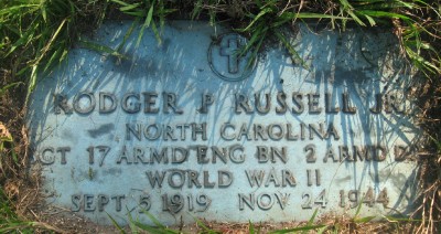 Russell, Sgt Rodger Pernell J headstone 