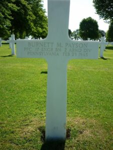 Gravestone Payson Burnet M