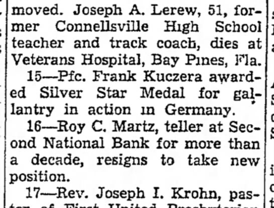 The Daily Courier (Connellsville, Pennsylvania) · 31 Dec 1945The Daily Courier (Connellsville, Pennsylvania) · 31 Dec 1945