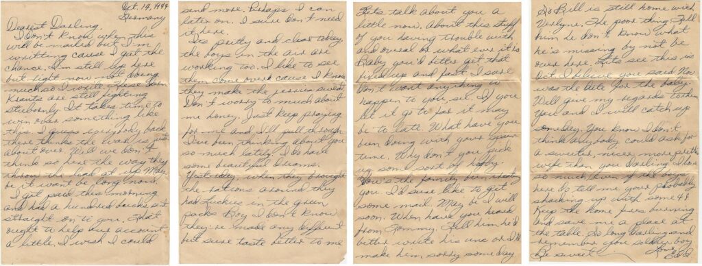 Letter 10.14.1944 (CourtesyMark Hiett)