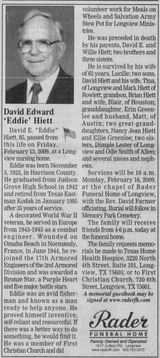 Longview News-Journal (Longview, Gregg, Texas, United States of America) · 15 Feb 2009, Sun · Page 12