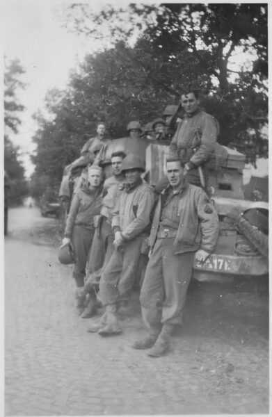 Engineers with their Hallftrack of the 17th Armored Engineer Battalion,  regio around Brunssum, made by R. Waltmans. (Source: WW2insouthlimburg.com)